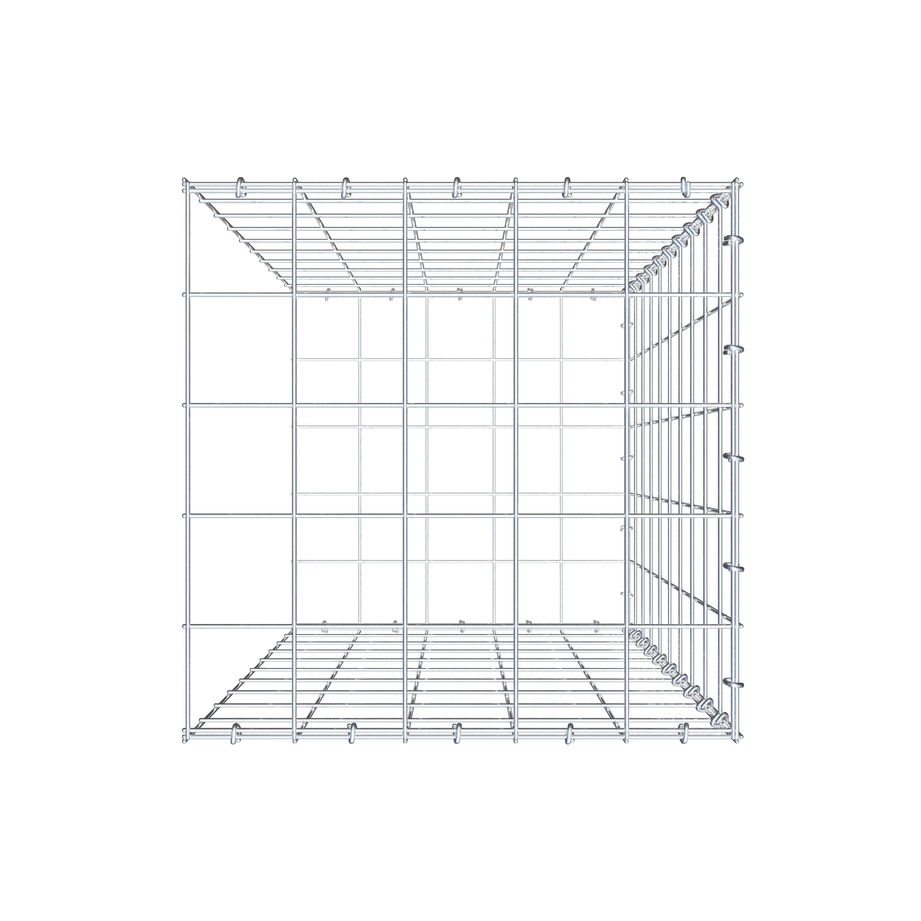 Anbaugabione Typ 2 100 cm x 50 cm x 50 cm (L x H x T), Maschenweite 10 cm x 10 cm, C-Ring