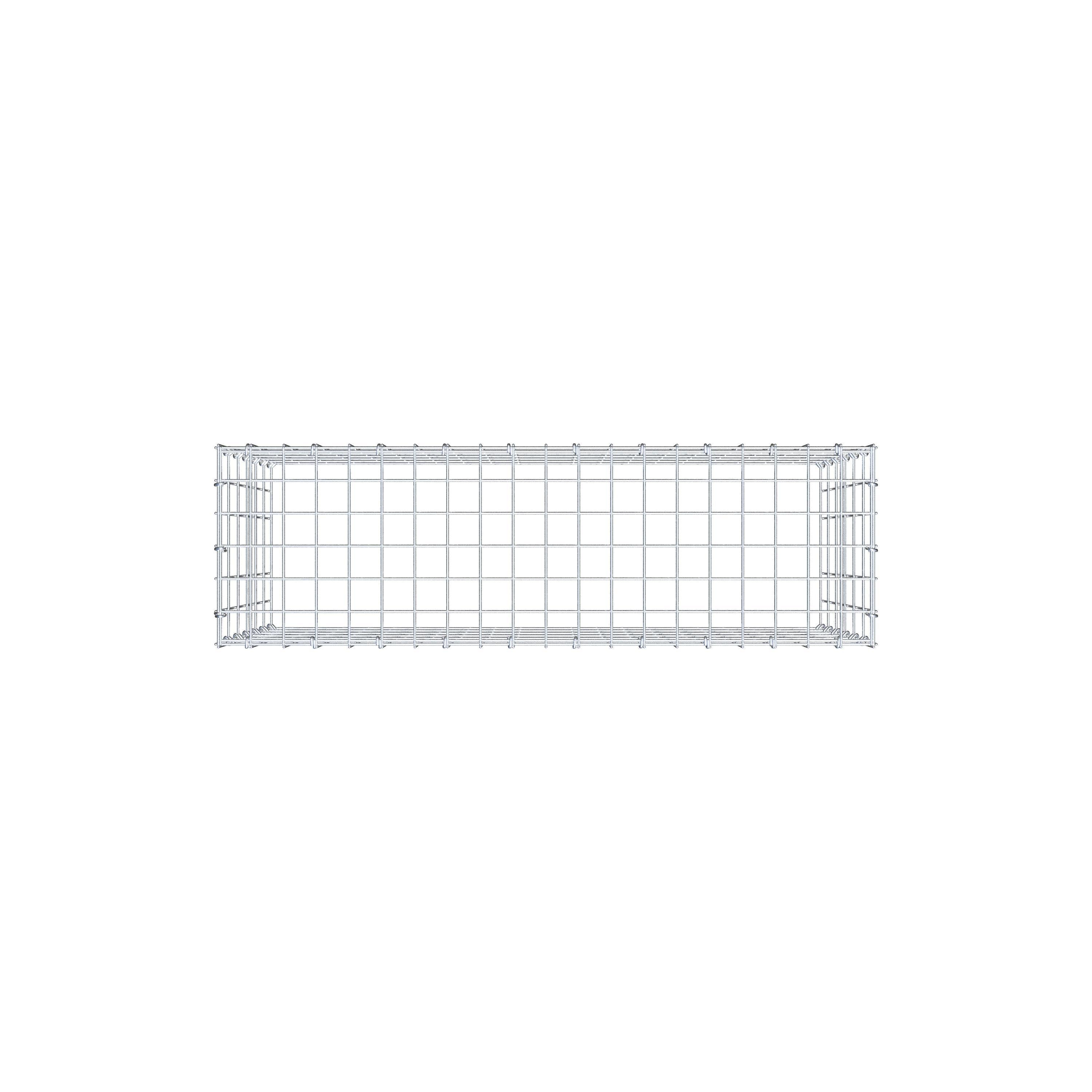 Anbaugabione Typ 3 100 cm x 60 cm x 30 cm (L x H x T), Maschenweite 5 cm x 10 cm, C-Ring