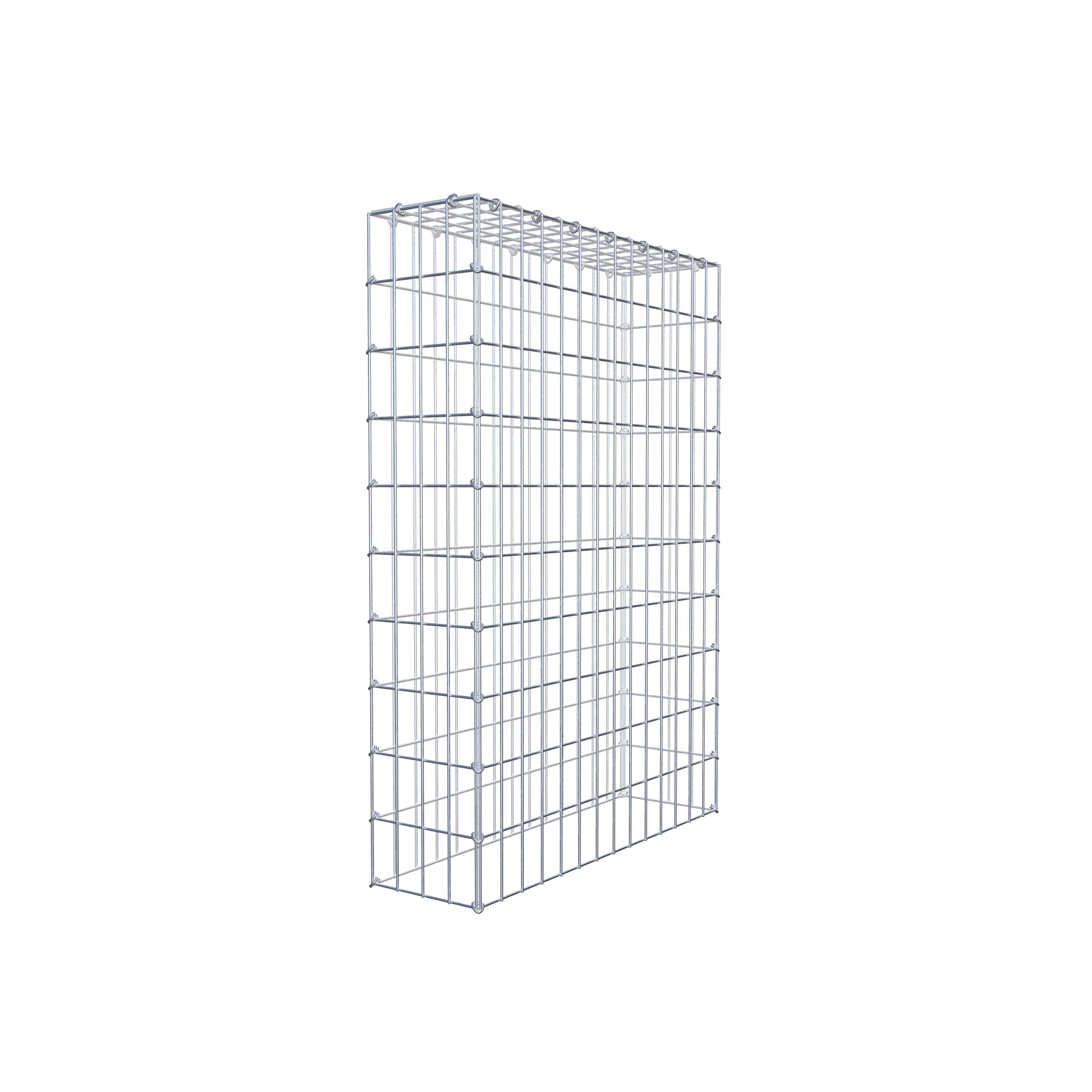 Anbaugabione Typ 3 100 cm x 70 cm x 20 cm (L x H x T), Maschenweite 5 cm x 10 cm, C-Ring