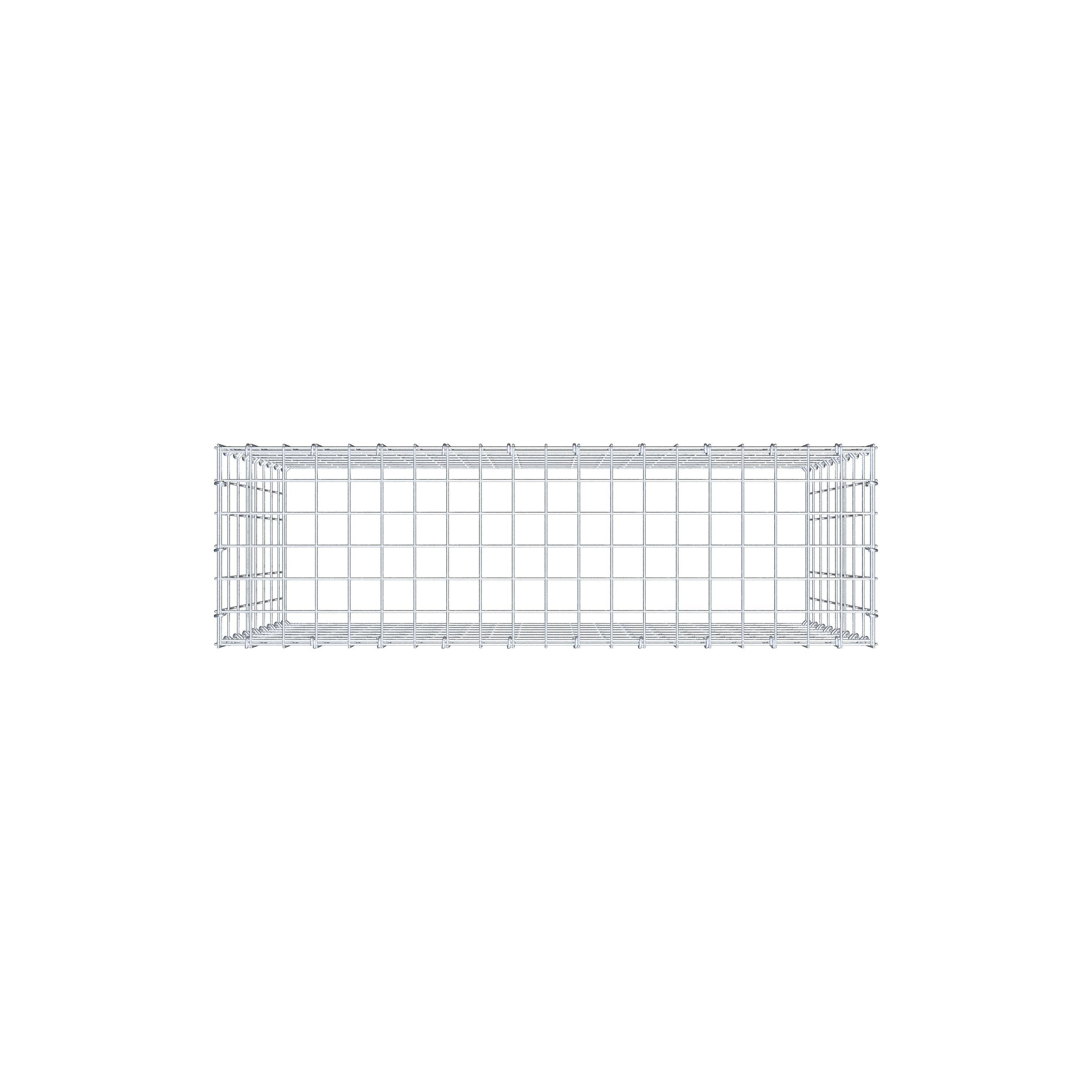 Anbaugabione Typ 3 100 cm x 80 cm x 30 cm (L x H x T), Maschenweite 5 cm x 10 cm, C-Ring