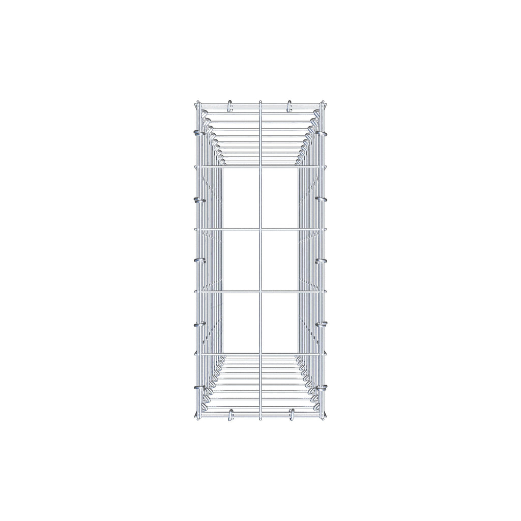 Anbaugabione Typ 3 100 cm x 20 cm x 50 cm (L x H x T), Maschenweite 10 cm x 10 cm, C-Ring