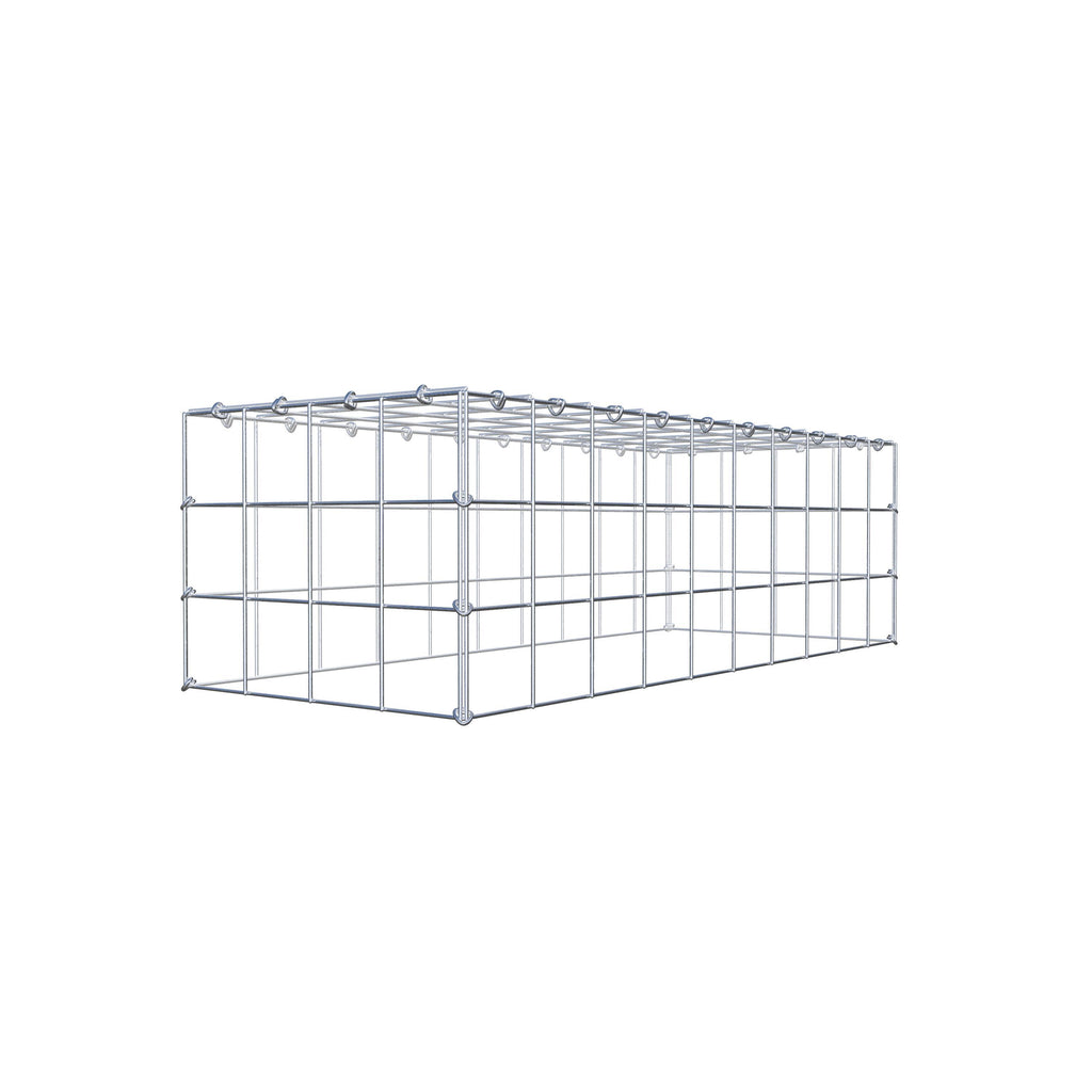 Anbaugabione Typ 3 100 cm x 30 cm x 40 cm (L x H x T), Maschenweite 10 cm x 10 cm, C-Ring