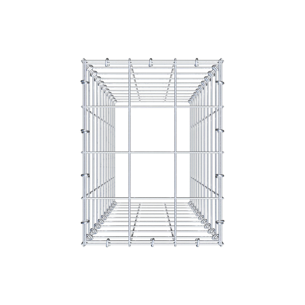 Anbaugabione Typ 3 100 cm x 30 cm x 40 cm (L x H x T), Maschenweite 10 cm x 10 cm, C-Ring