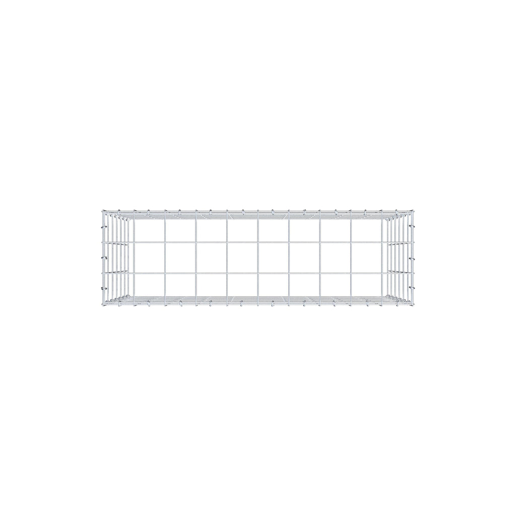 Anbaugabione Typ 3 100 cm x 60 cm x 30 cm (L x H x T), Maschenweite 10 cm x 10 cm, C-Ring