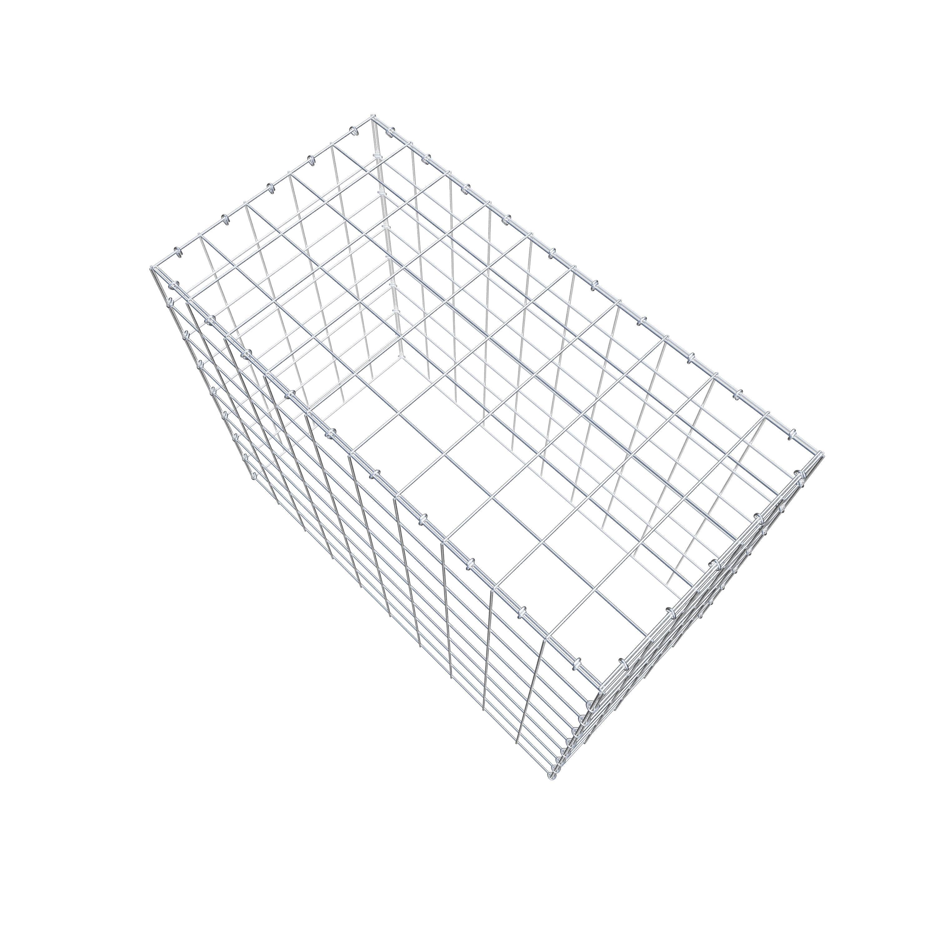 Anbaugabione Typ 3 100 cm x 80 cm x 50 cm (L x H x T), Maschenweite 10 cm x 10 cm, C-Ring