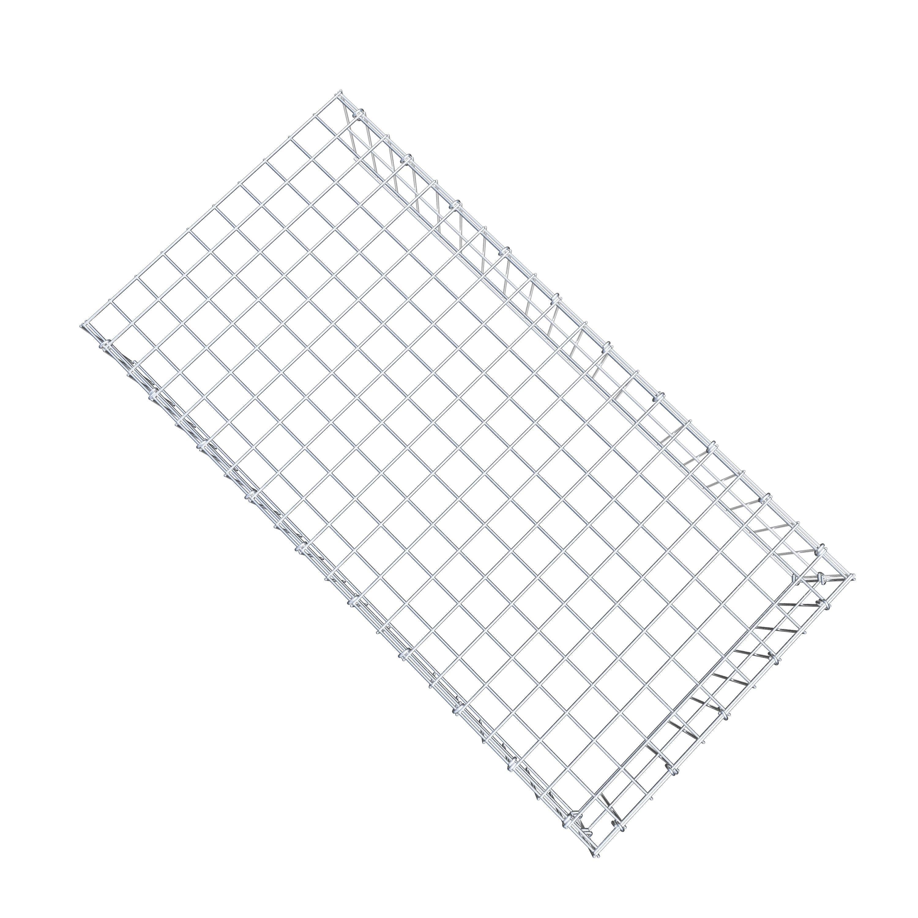 Anbaugabione Typ 4 100 cm x 20 cm x 50 cm (L x H x T), Maschenweite 5 cm x 10 cm, C-Ring