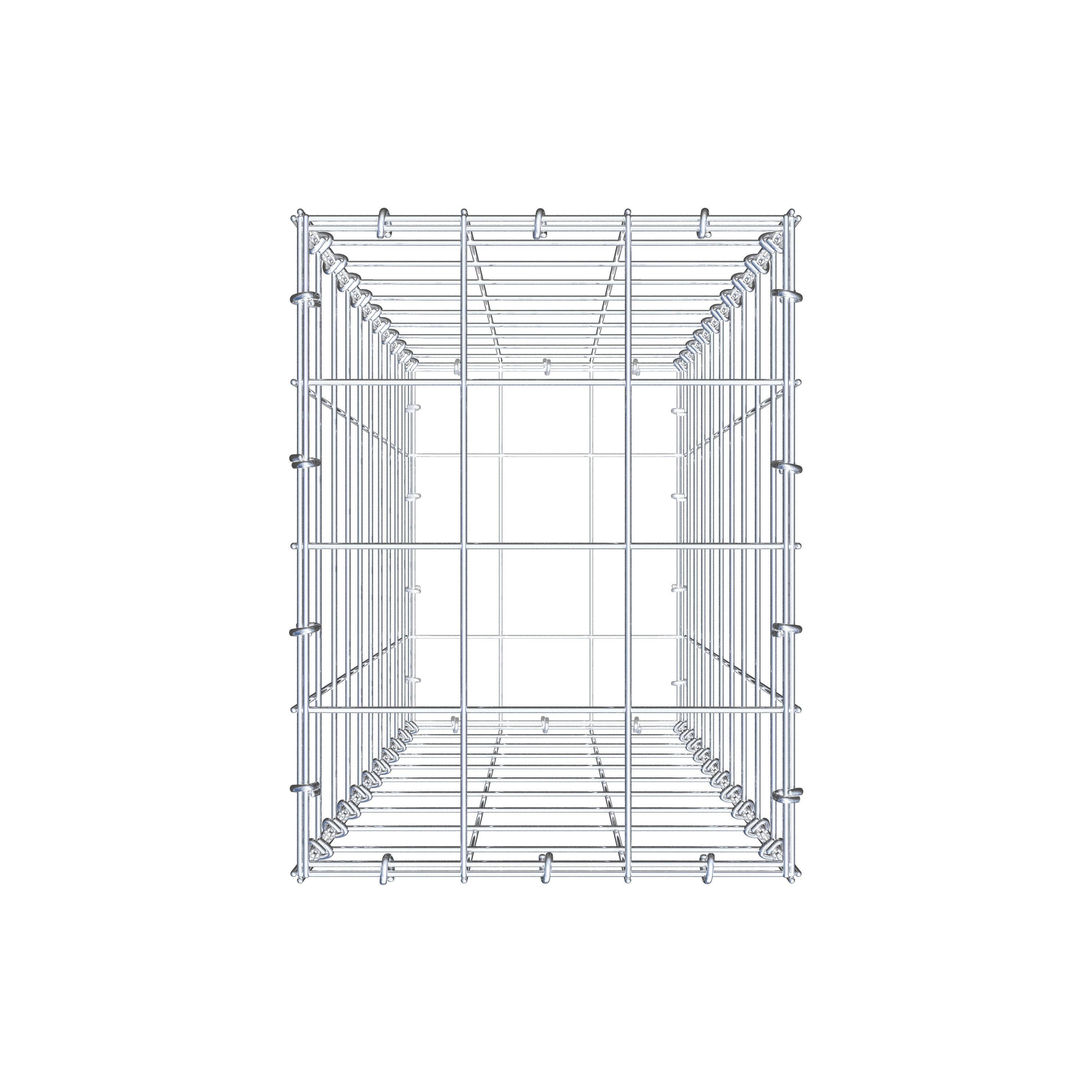 Gabione 100 cm x 30 cm x 40 cm (L x H x T), Maschenweite 10 cm x 10 cm, C-Ring