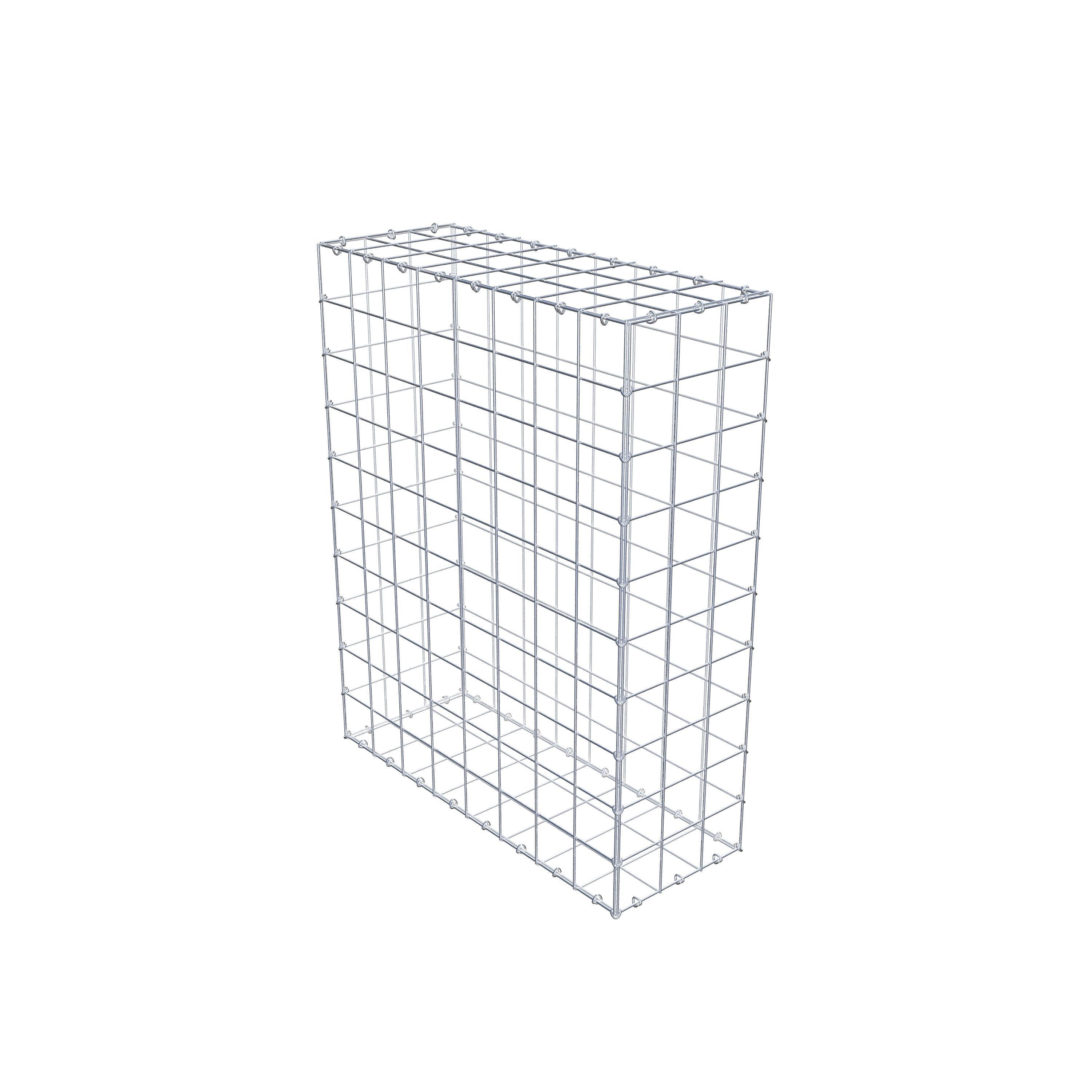 Gabione 100 cm x 80 cm x 30 cm (L x H x T), Maschenweite 10 cm x 10 cm, C-Ring