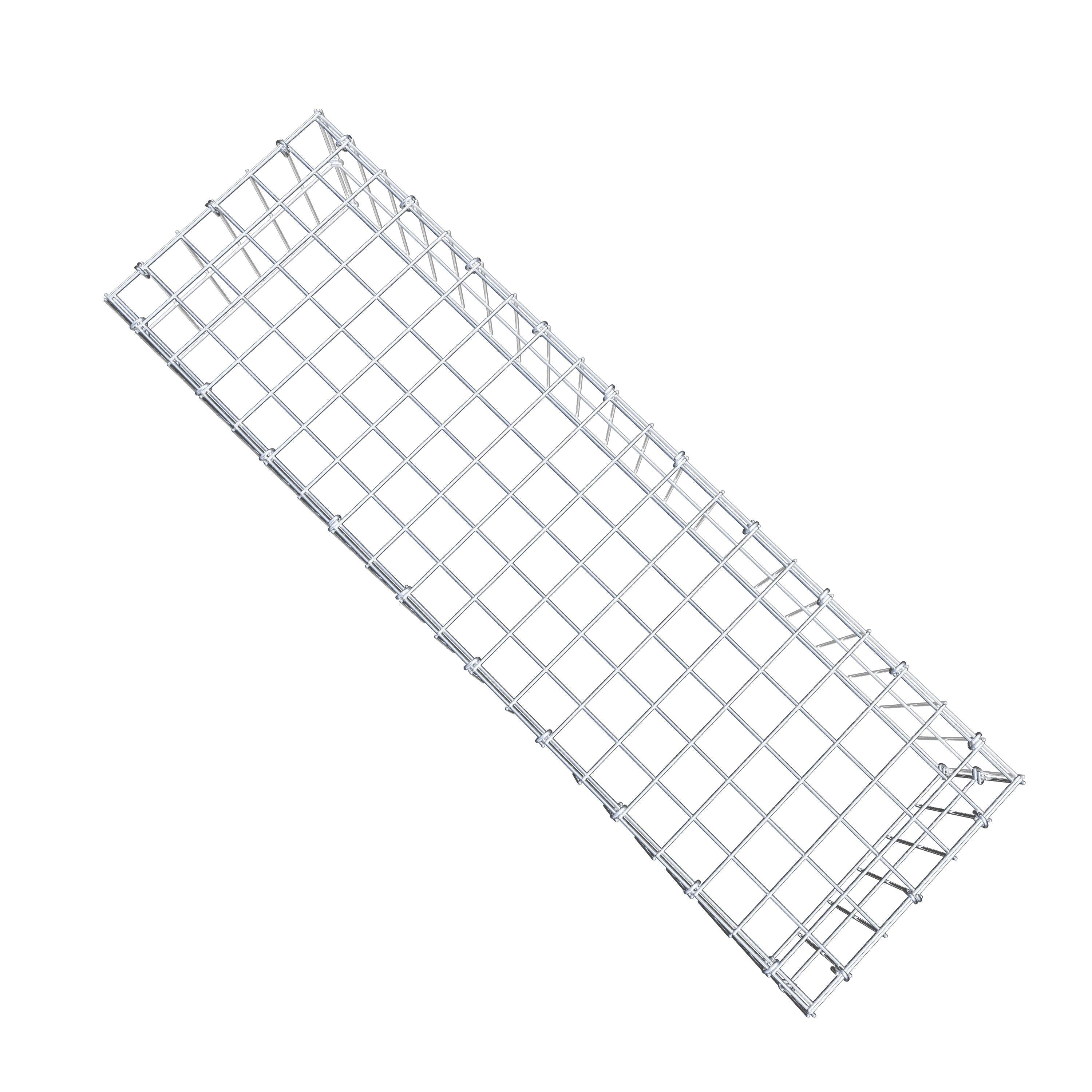 Anbaugabione Typ 3 100 cm x 20 cm x 30 cm (L x H x T), Maschenweite 5 cm x 10 cm, C-Ring