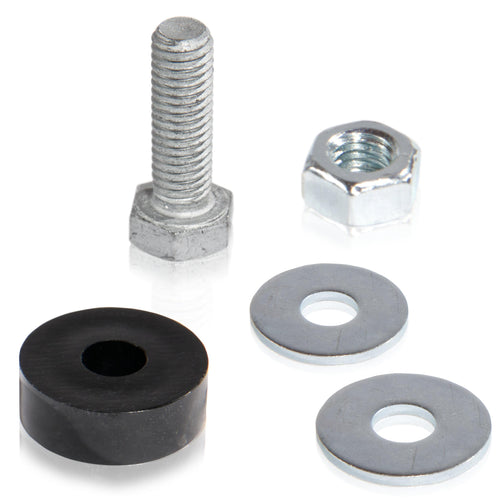 2er Set KLAMMER mit ZAUNHALTER 5 x 5 Zaun-Halter Gabione, Aluminium